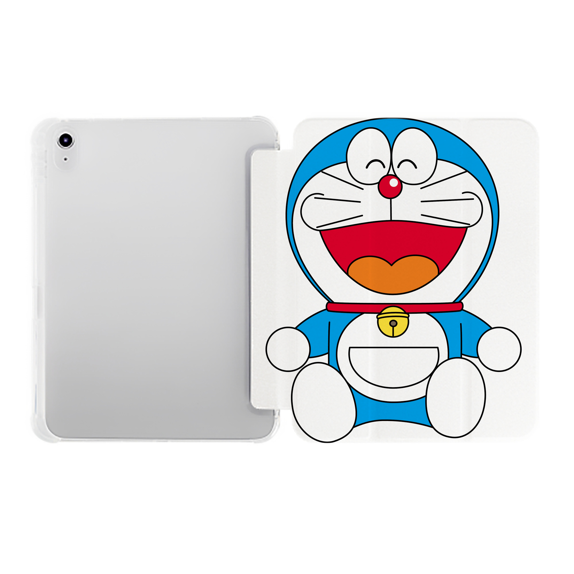 （画像用） ドラえもん Doraemon IPad ケース ペン収納付き 三つ折りスタンド PUレザー×シリコン 対応機種9.5/10.5/10.9インチ